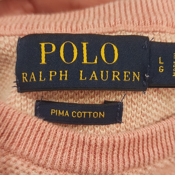 Polo by Ralph Lauren Men's Pink Sweater - Picture 3 of 3